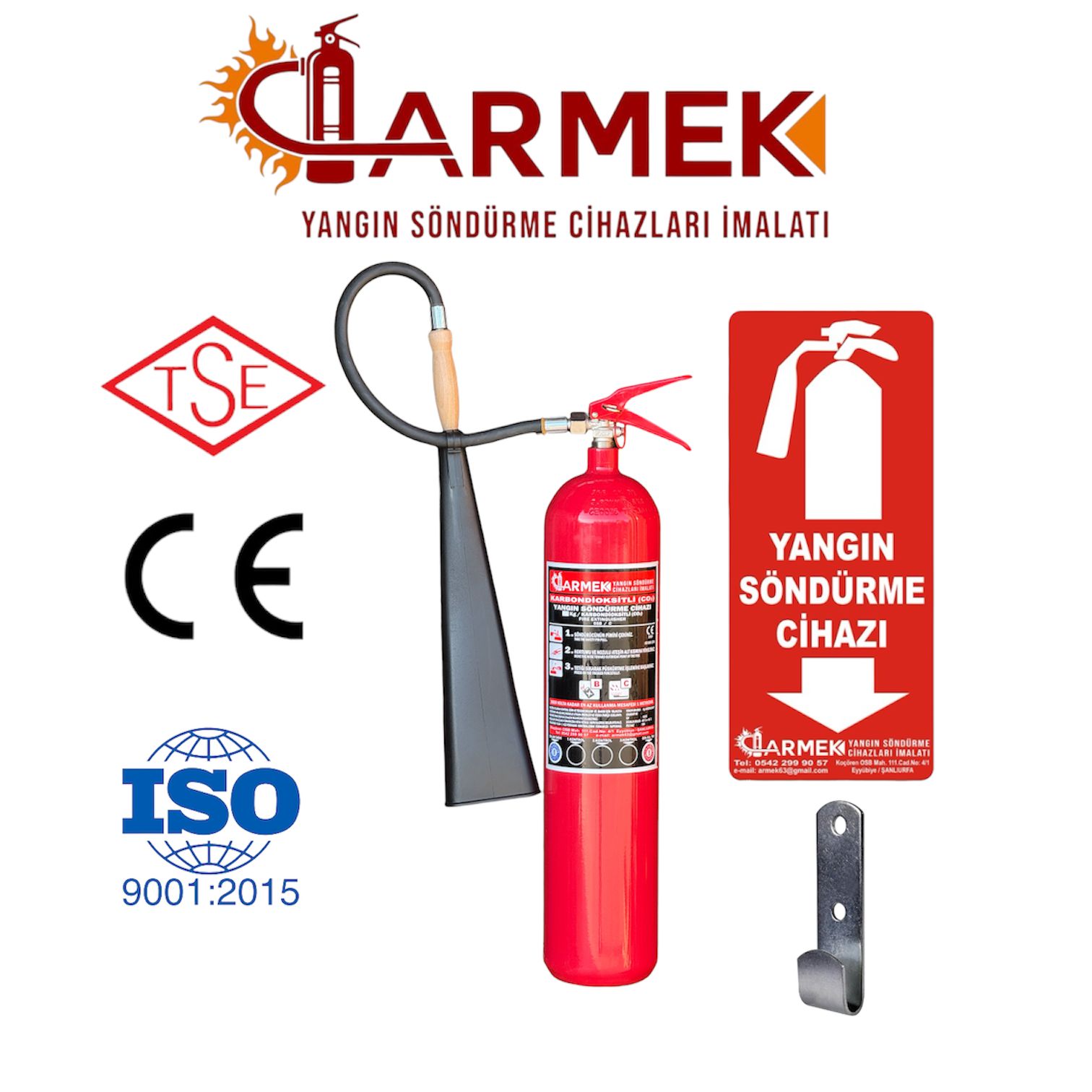 ARMEK 5 KG YANGIN TÜPÜ KARBONDİOKSİT CO2